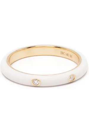 EF Collection 14kt Gelbgoldring mit Diamanten