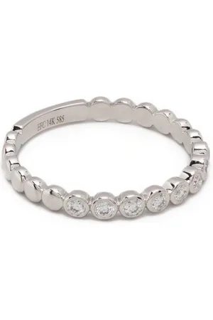 EF Collection 14kt Weißgoldring mit Diamanten