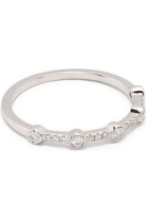 EF Collection 14kt Weißgoldring mit Diamanten