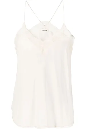 Zadig & Voltaire Top mit Spitzenborte