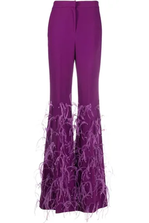 Elie saab Hose mit Federn