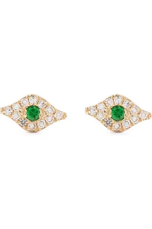 EF Collection 14kt Evil Eye Gelbgoldohrstecker