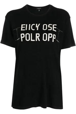 R13 T-Shirt mit Slogan-Print
