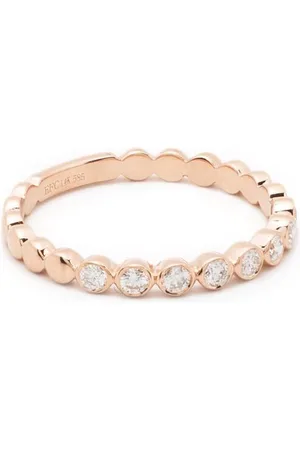 EF Collection 14kt Sun Rotgoldring mit Diamanten