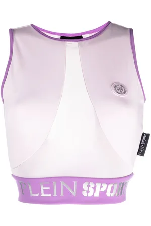 Philipp Plein Cropped-Top mit Logo-Bund