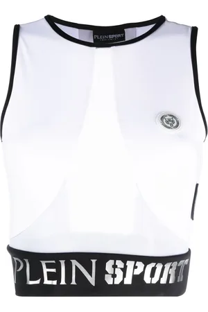 Philipp Plein Cropped-Top mit Logo-Bund