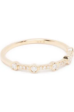 EF Collection 14kt Gelbgoldring mit Diamanten