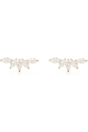 EF Collection 14kt Gelbgoldohrring mit Diamanten