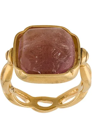 Goossens Eckiger Ring mit Cabochons