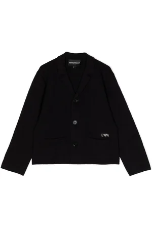 Emporio Armani Sakko mit Logo-Stickerei