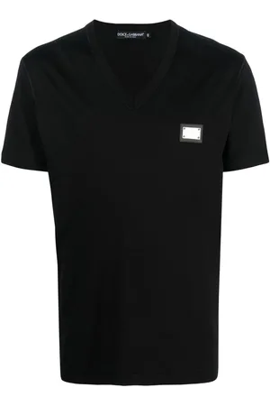 Dolce & Gabbana DG Essentials T-Shirt mit V-Ausschnitt