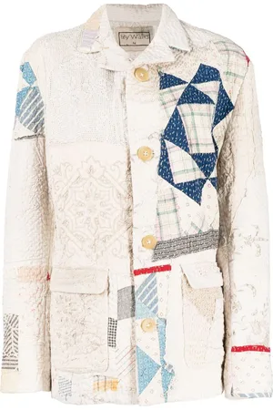 BY WALID Jacke im Patchwork-Look