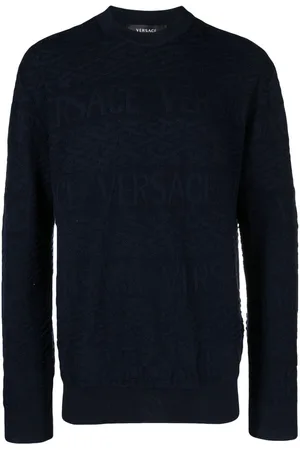 VERSACE Pullover mit Logo-Jacquardmuster
