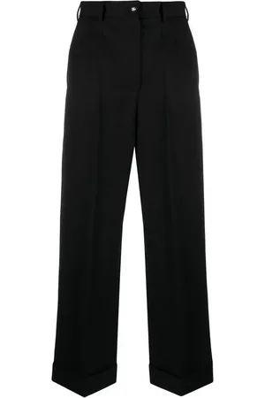 Dolce & Gabbana High-Waist-Hose mit weitem Bein