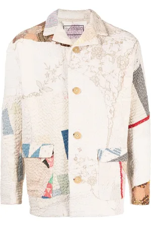 BY WALID Noah Jacke im Patchwork-Look
