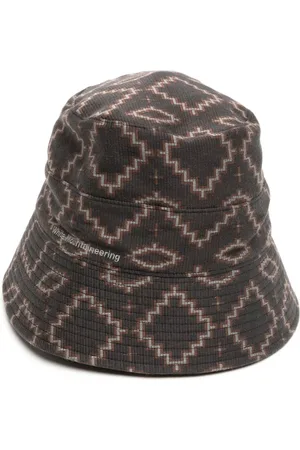WHITE MOUNTAINEERING Geometrisch gemusterter Fischerhut