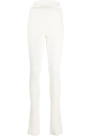 ANDREADAMO Gerippte Hose mit Cut-Outs