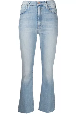 Mother Damen Bootcut Jeans - Bootcut-Jeans mit hohem Bund