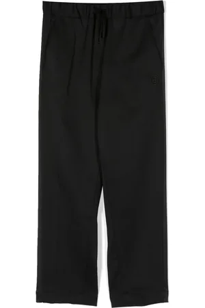 Maison Margiela Gerade Hose mit Logo-Stickerei