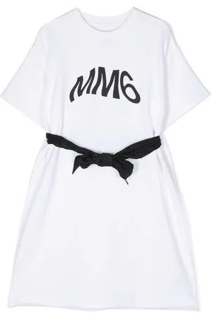 Maison Margiela T-Shirtkleid mit Logo-Print
