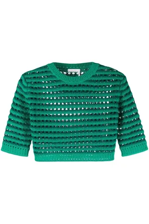 See by Chloé Cropped-Top mit Wabenmuster