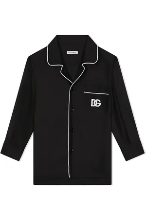 Dolce & Gabbana Pyjama-Oberteil mit Logo-Stickerei