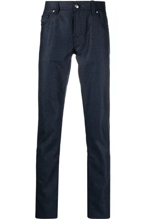 sartoria tramarossa Karierte Straight-Leg-Hose