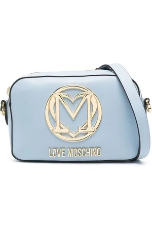 Moschino Satchel-Tasche mit Logo-Schild