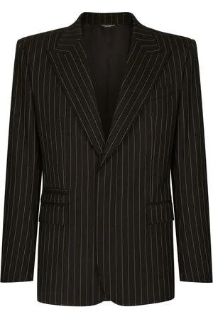 Dolce & Gabbana Einreihiges Sicilia-Fit-Sakko mit Nadelstreifen