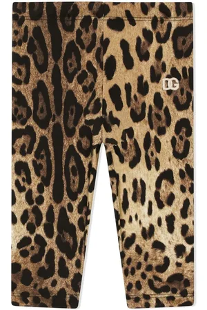 Dolce & Gabbana Interlock Leggins mit Leoparden-Print