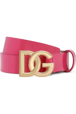 Dolce & Gabbana Gürtel aus Lackleder mit DG-Schnalle