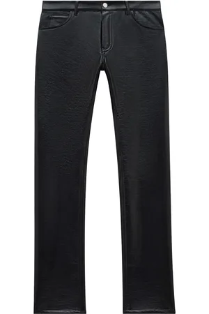 Courrèges Gerade Reedition Hose aus Vinyl