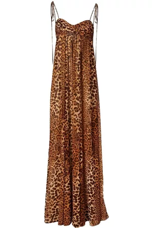 Carolina Herrera Damen Freizeitkleider - Bodenlanges Kleid mit Leo-Print