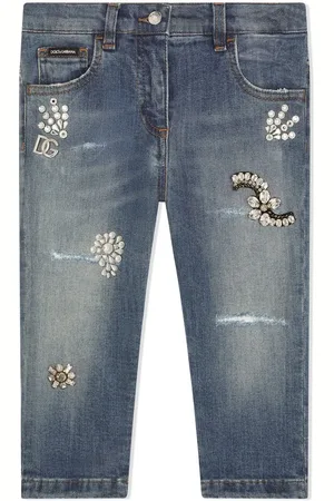 Dolce & Gabbana Slim-Fit-Jeans mit Verzierung