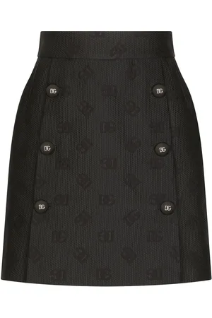 Dolce & Gabbana Jacquard-Minirock mit DG-Logo