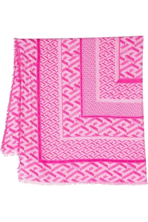VERSACE Schal mit Monogramm-Print