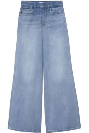 Frame Halbhohe Wide-Leg-Jeans