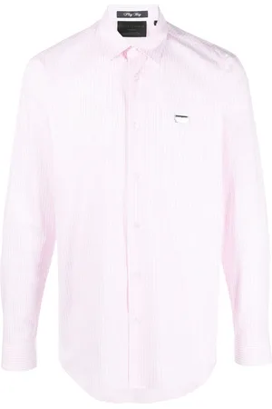 Philipp Plein Gestreiftes Hemd mit Print