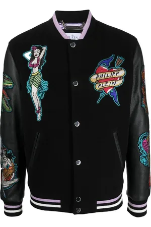 Philipp Plein Bomberjacke im College-Look