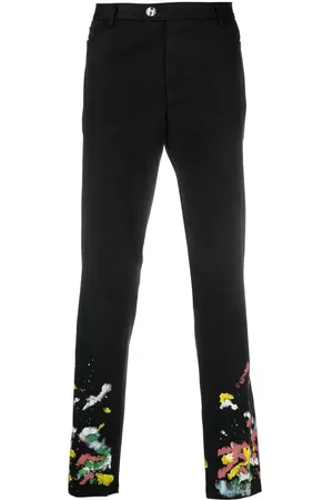 Philipp Plein Chino mit Farbklecksen