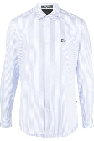 Philipp Plein Gestreiftes Hemd mit Print