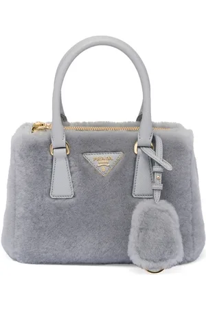 Prada Galleria Mini-Handtasche mit Shearling