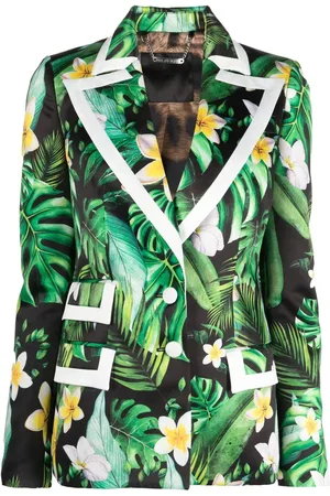Philipp Plein Blazer mit Blumen-Print