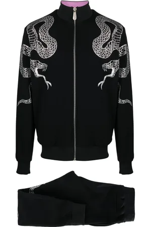 Philipp Plein Jogginganzug mit Kristallschlangen