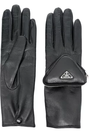 Prada Damen Handschuhe mit Reißverschluss - Handschuhe mit Reißverschlusstasche