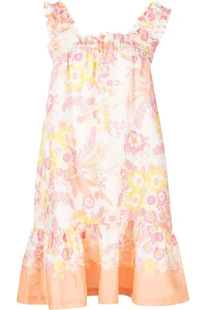 Ephemera Gesmoktes Kleid mit Blumen-Print