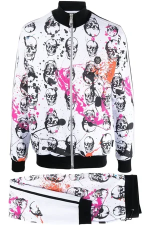 Philipp Plein Jogginganzug mit Totenkopf-Print
