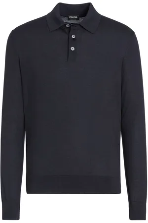Ermenegildo Zegna Poloshirt aus Kaschmir-Seidengemisch