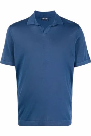DRUMOHR Poloshirt mit V-Ausschnitt