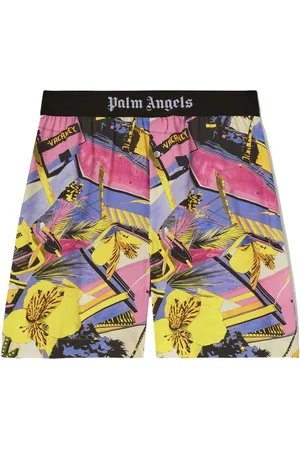 Palm Angels Miami Segelshorts mit Blumen-Print